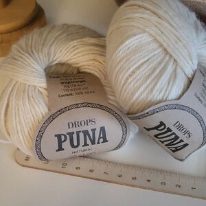 Drops Puna Natural 100% Alpaca Yarn X 2